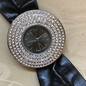 Geneva Faux Leather Watch